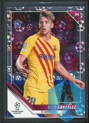 2022 Topps UEFA Champions League Starball Foil RC #107 Nico Gonzalez Barcelona